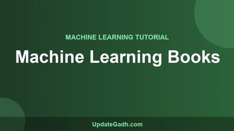 Machine Learning Books