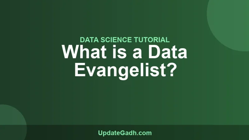 What is a Data Evangelist?