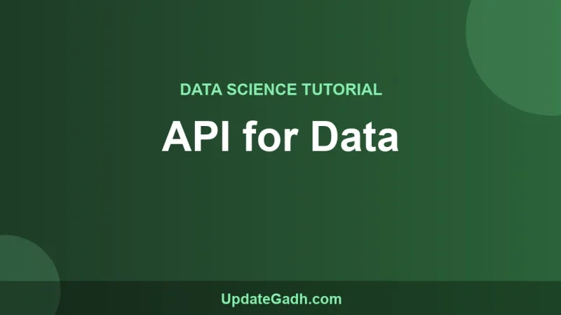 API for Data