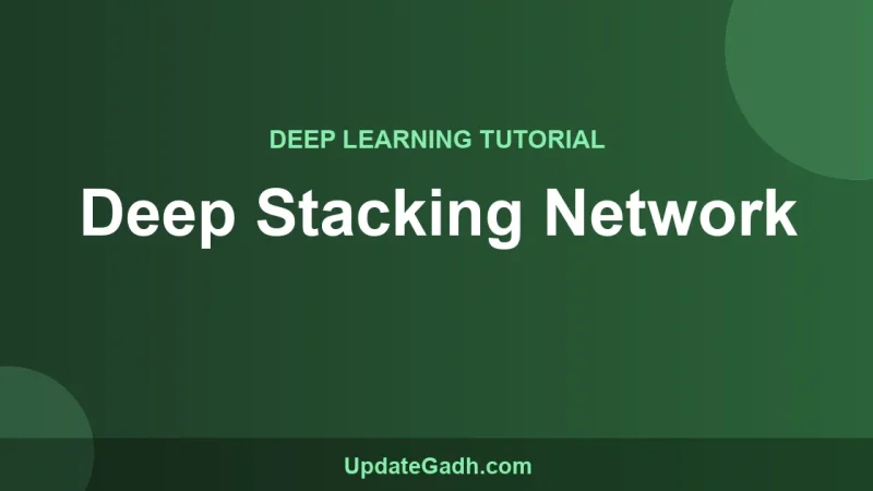 Deep Stacking Network