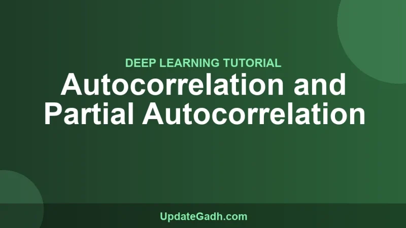 Autocorrelation and Partial Autocorrelation