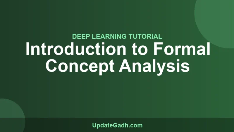Introduction to Formal Concept Analysis