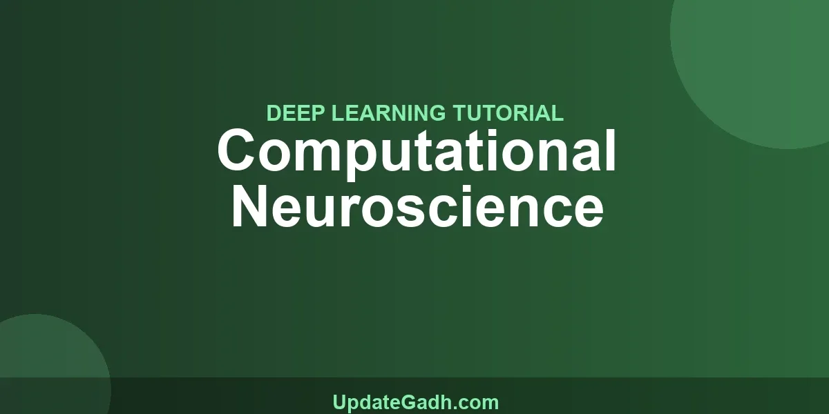 Computational Neuroscience