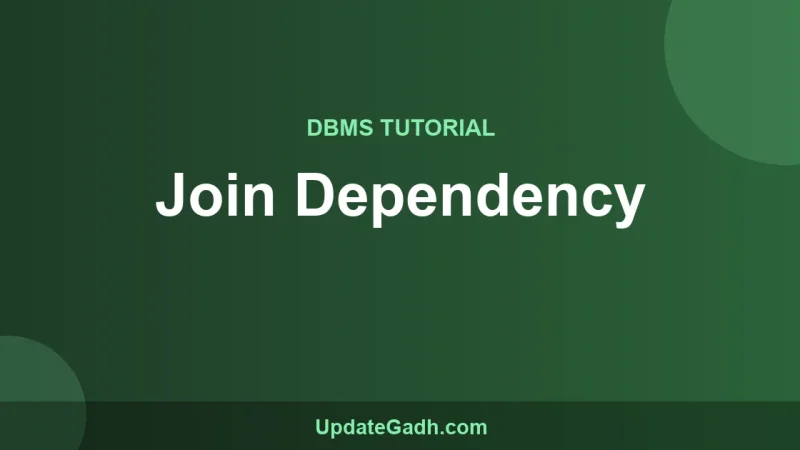 Join Dependency