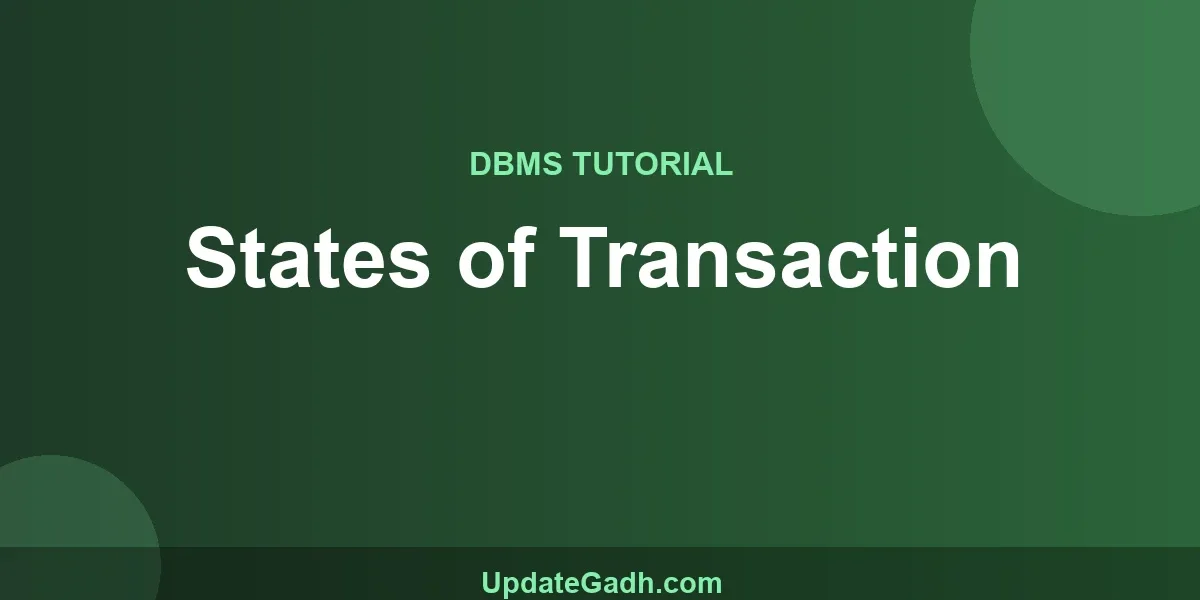 States of Transaction