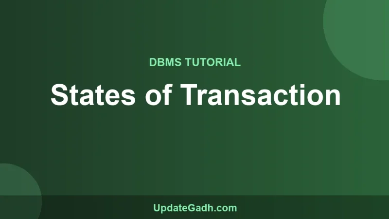States of Transaction