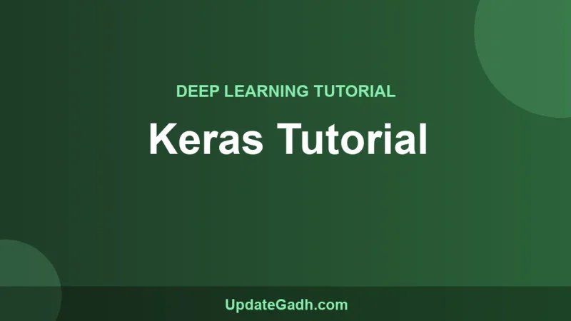 Keras Tutorial