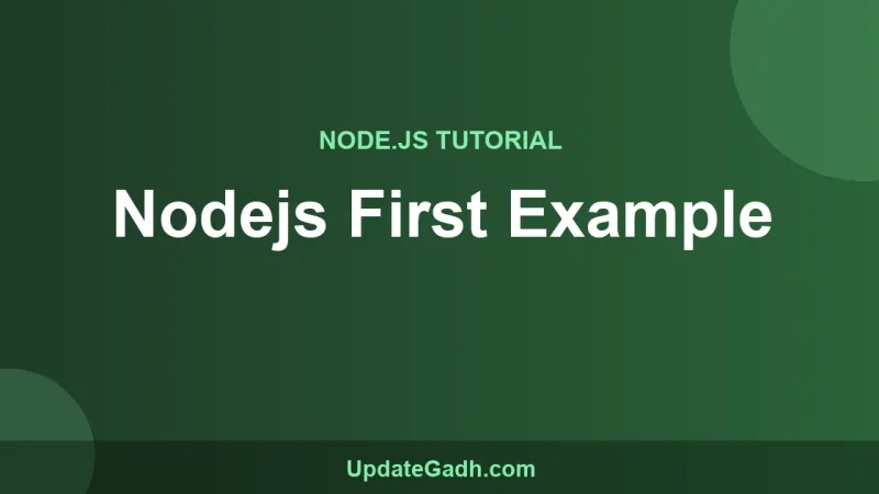 Nodejs First Example