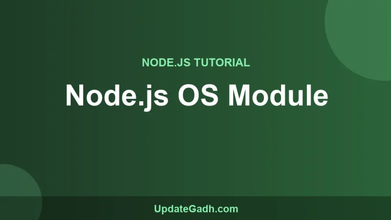Node.js OS Module