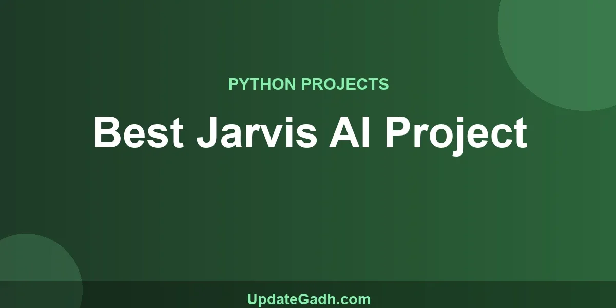 Best Jarvis AI Project