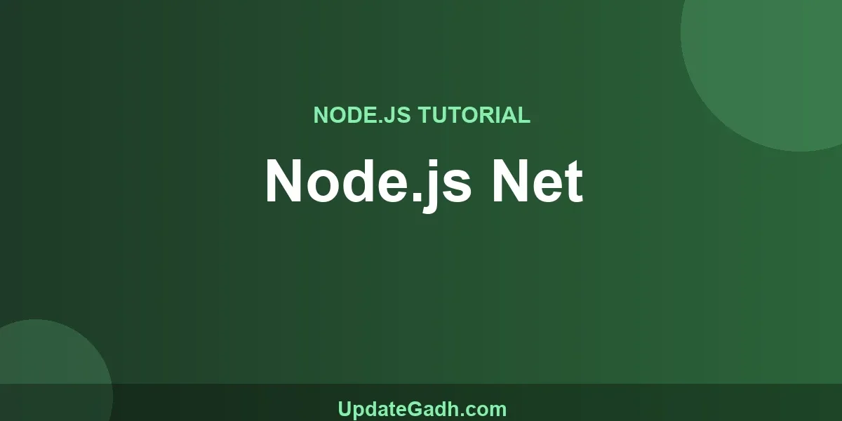 Node.js Net