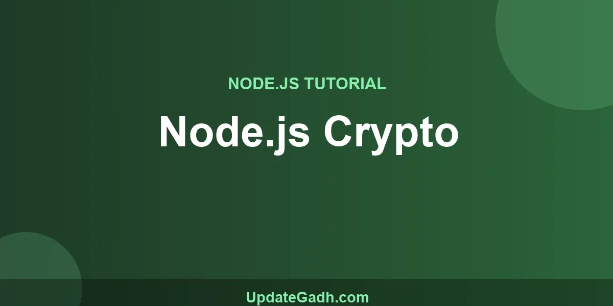 Node.js Crypto