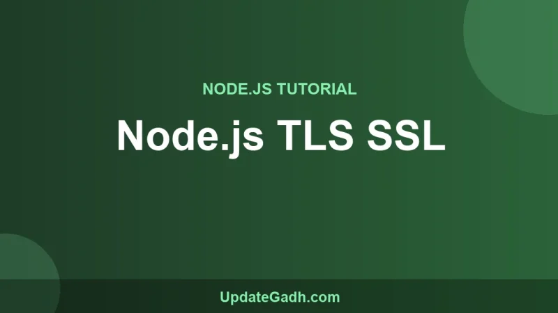 Node.js TLS SSL