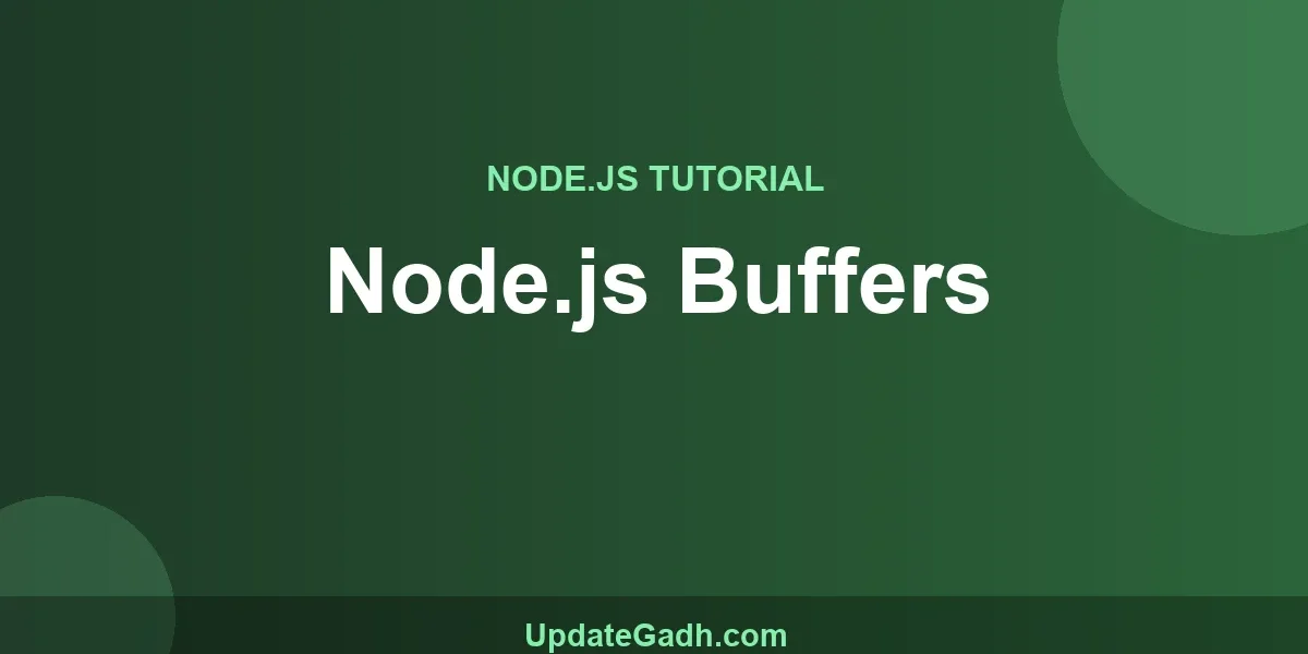 Node.js Buffers