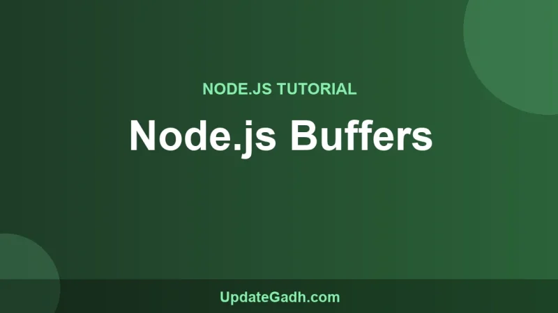Node.js Buffers