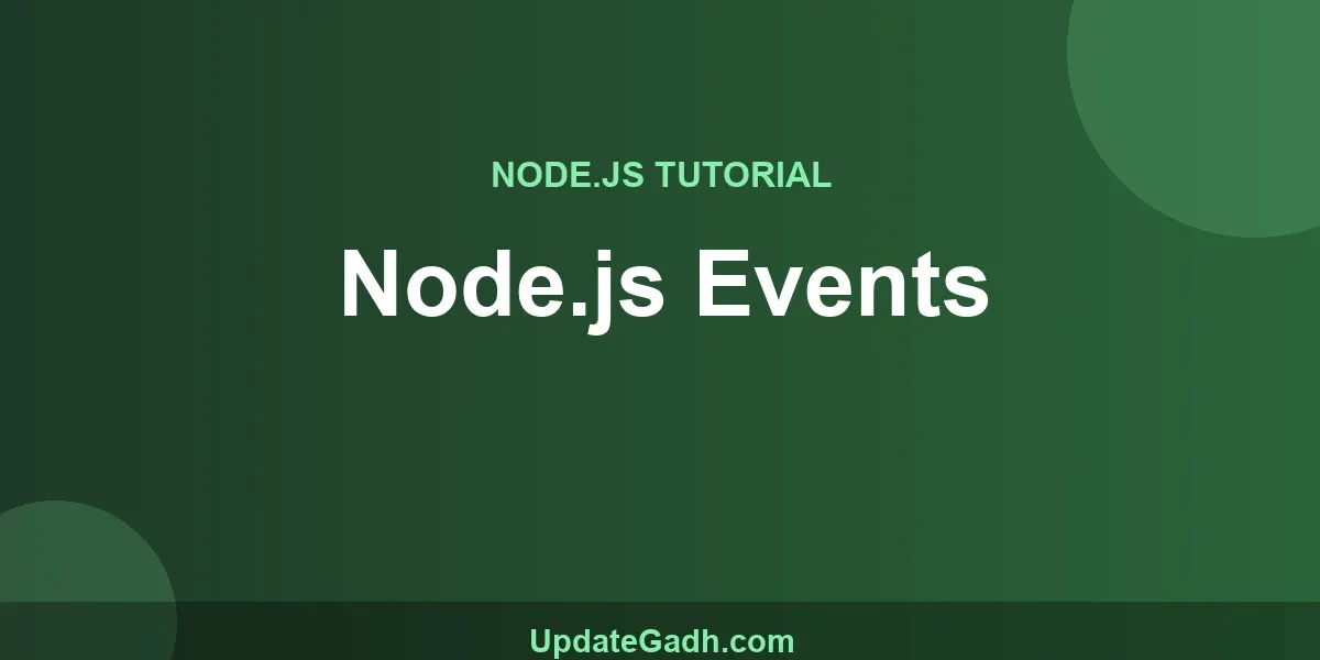 Node.js Events