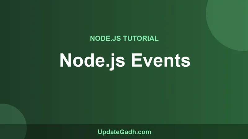 Node.js Events
