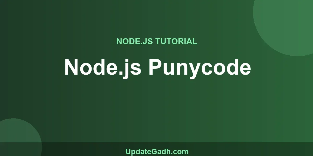 Node.js Punycode