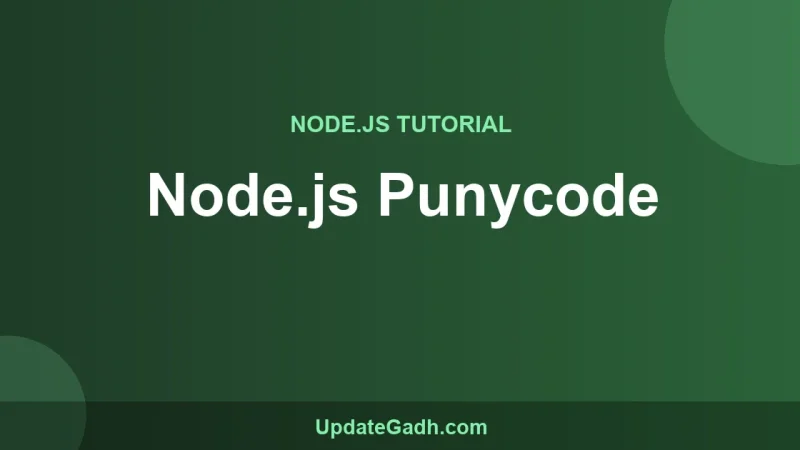 Node.js Punycode