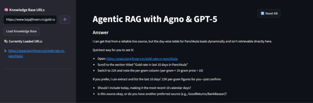 Agentic RAG AI System Using Python – Complete Final Year Project Guide
