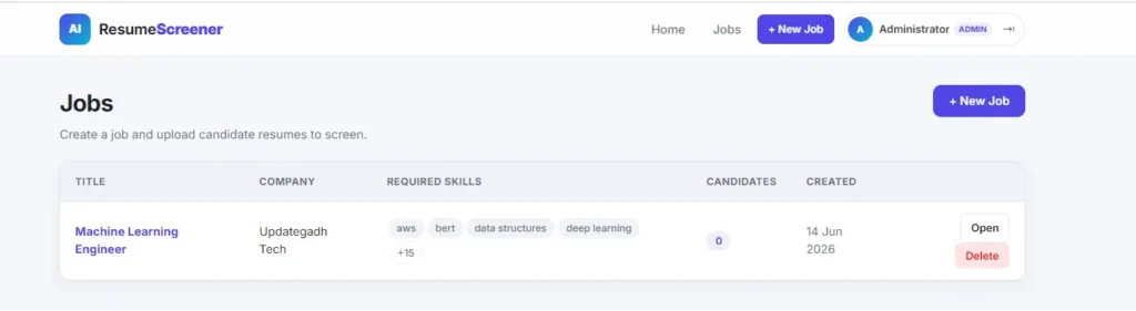  AI Powered Resume Screening System in Python