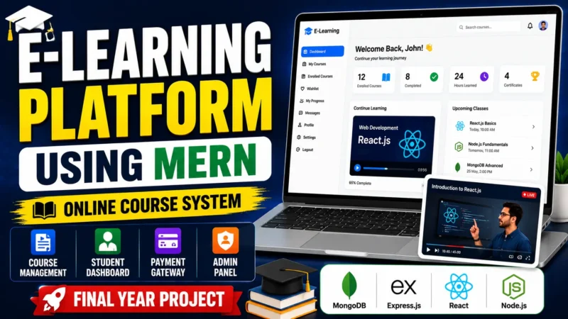 E-Learning Platform using MERN Stack