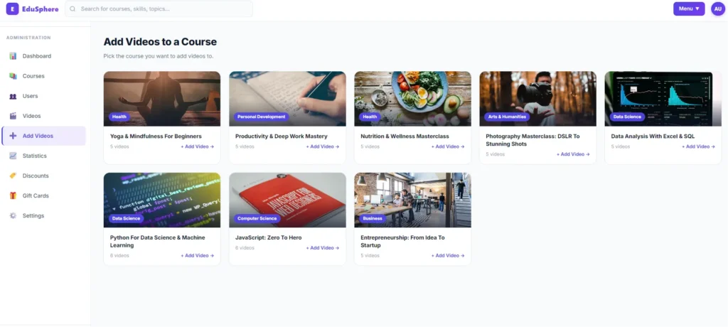 E-Learning Platform using MERN Stack