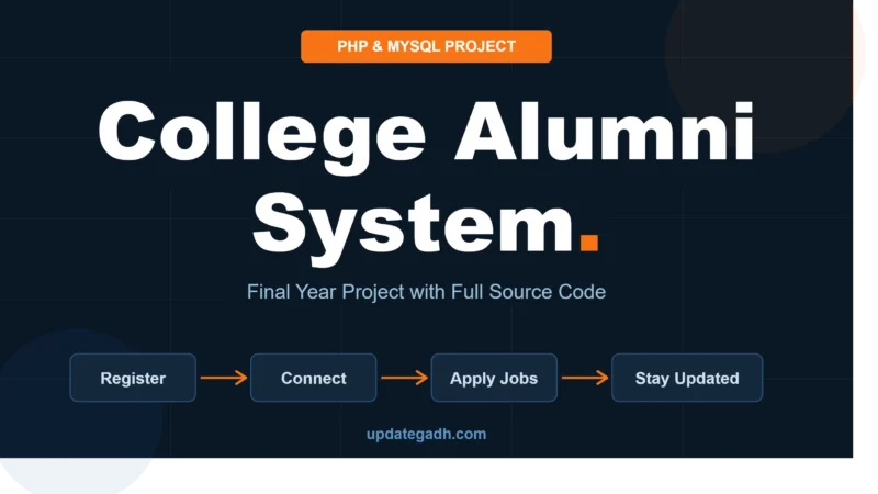 College Alumni System Project PHP MySQL