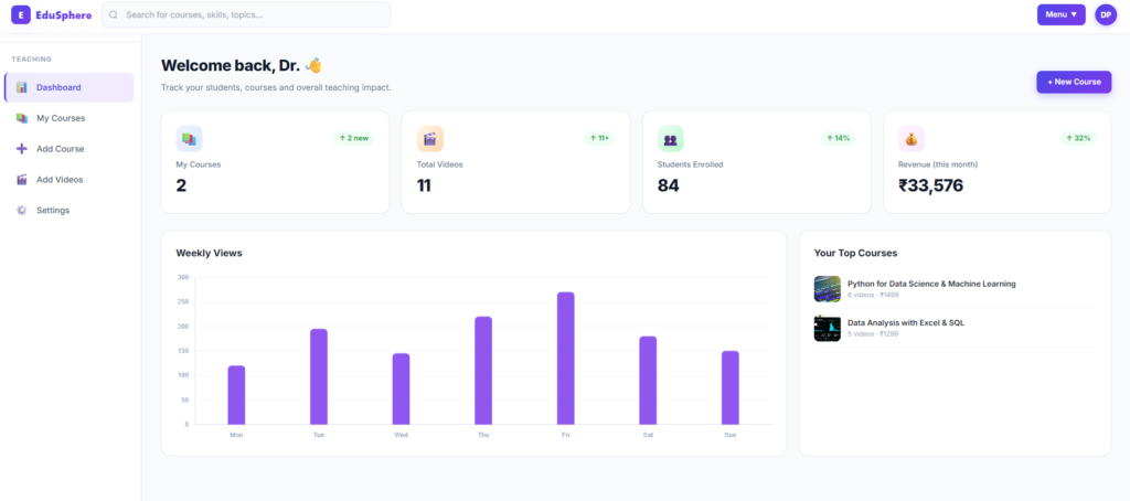E-Learning Platform using MERN Stack