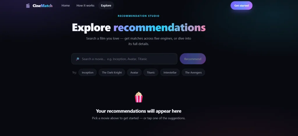 Movie Recommender System Project in Python