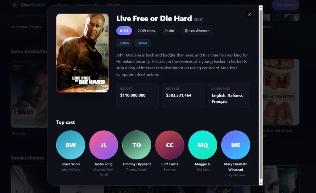 Movie Recommender System Project in Python