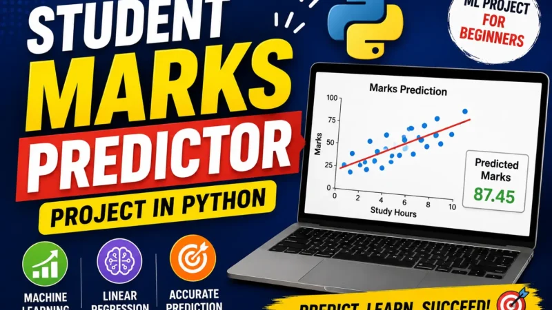 Student Marks Predictor Project in Python with Source Code