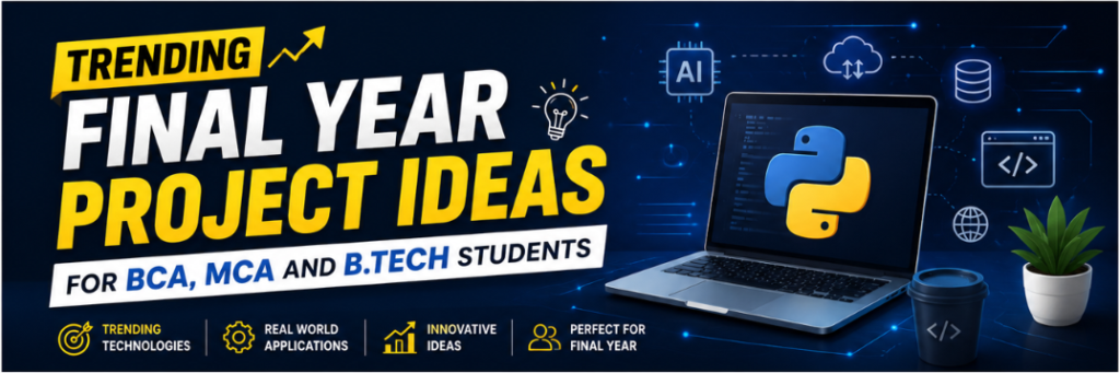 Trending Final Year Project Ideas 2026 for BCA, MCA and B.Tech Students