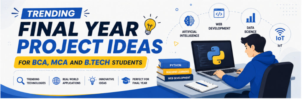 Trending Final Year Project Ideas 2026 for BCA, MCA and B.Tech Students