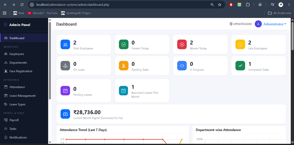 Advance Employee Management System Using PHP and MySQL
