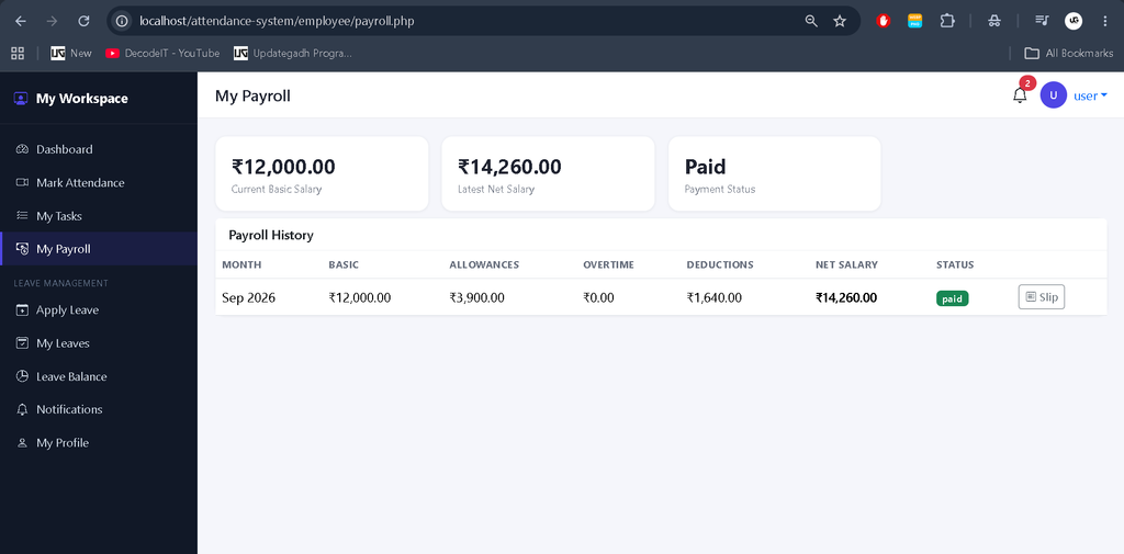 Advance Employee Management System Using PHP and MySQL