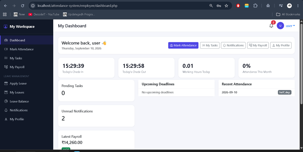 Advance Employee Management System Using PHP and MySQL