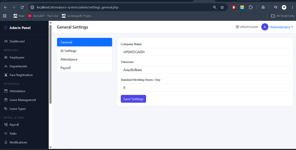 Advance Employee Management System Using PHP and MySQL