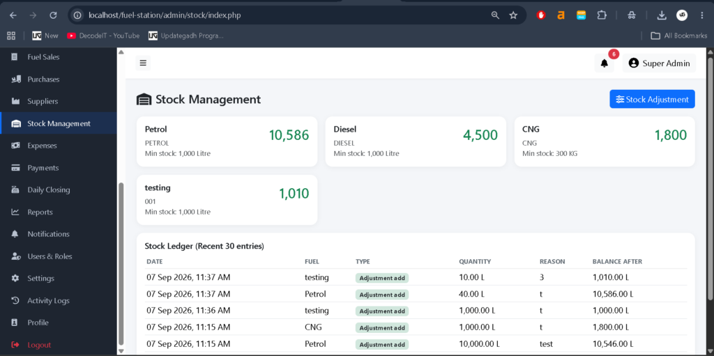 Fuel Station Management System