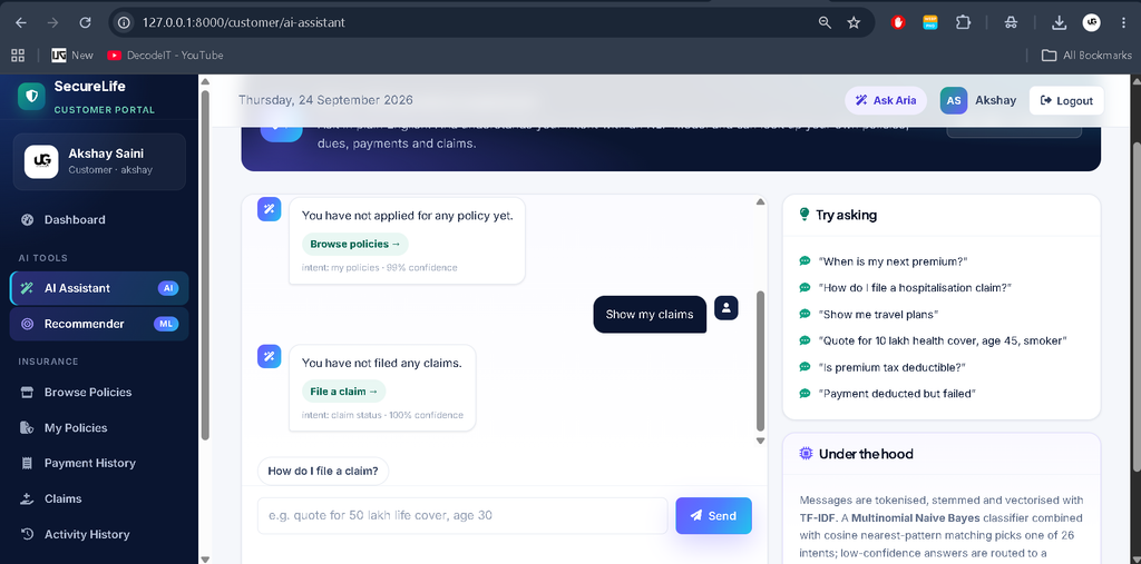 Insurance Management System with AI