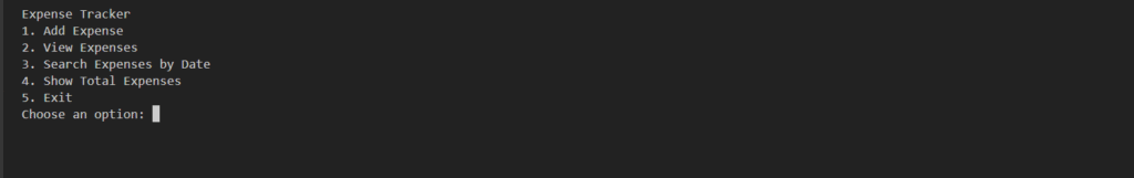 Expense Tracker in Python with Source Code