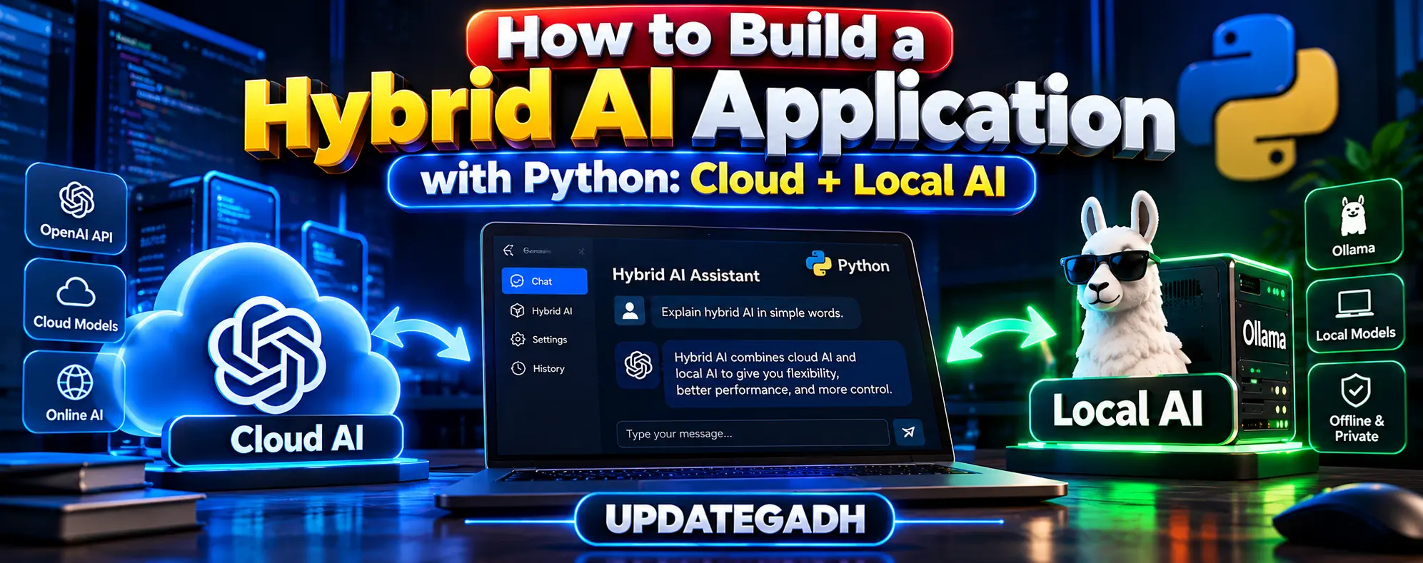 How to Build a Hybrid AI Application with Python: Cloud + Local AI