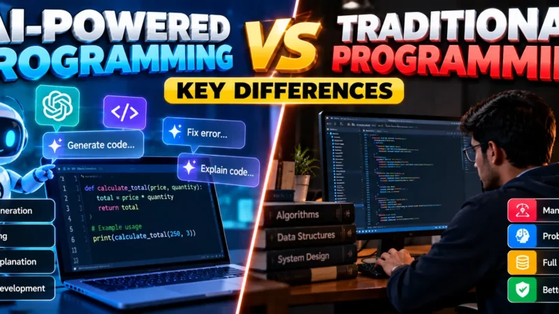 AI-Powered Programming vs Traditional Programming: Key Differences