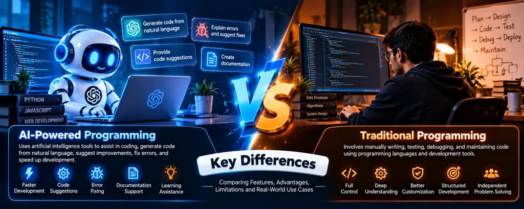 AI-Powered Programming vs Traditional Programming