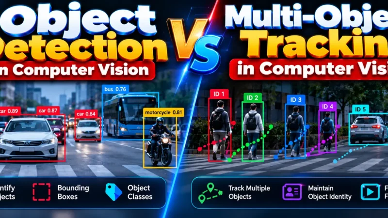 Multi-Object Tracking vs Object Detection in Computer Vision