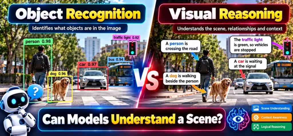 AI Visual Reasoning vs Object Recognition