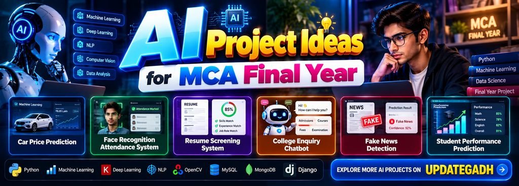 AI Project Ideas for MCA Final Year Students in 2027