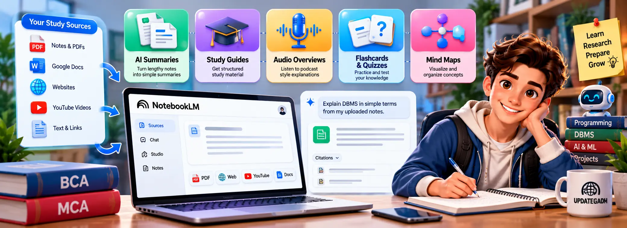 NotebookLM Tutorial for BCA and MCA Students