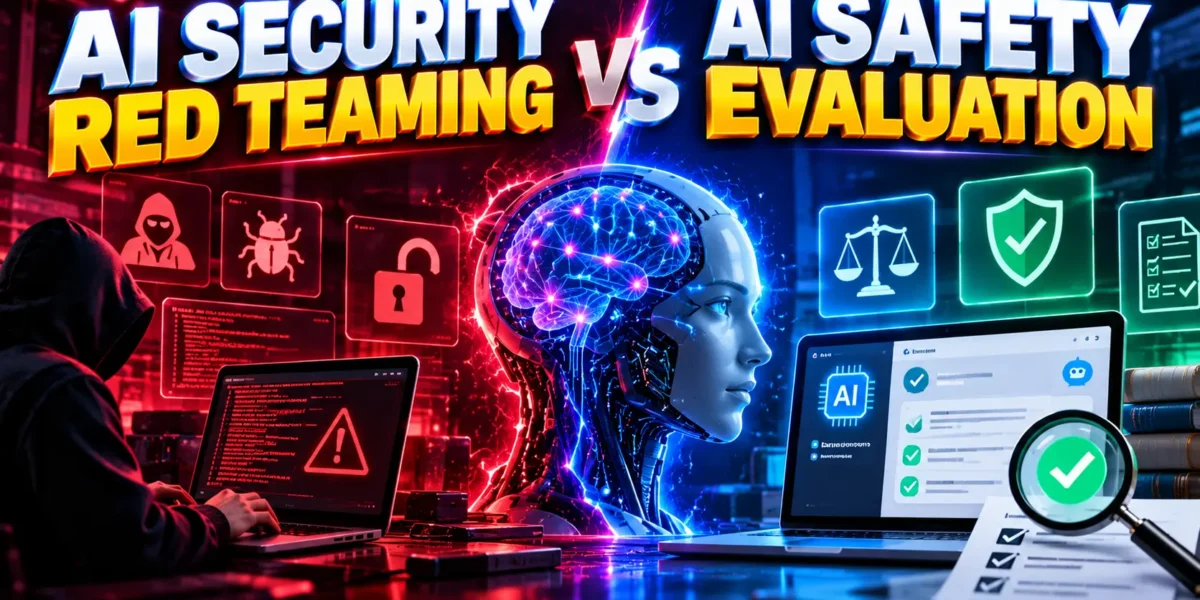 AI Security Red Teaming vs AI Safety Evaluation