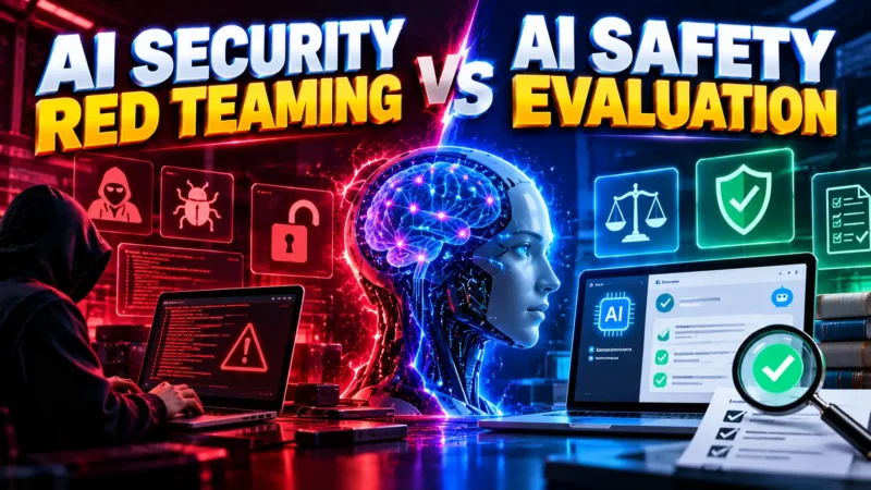 AI Security Red Teaming vs AI Safety Evaluation